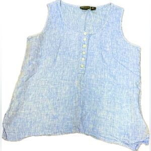 Jones New York Sky Blue Tank Top | Sz M
